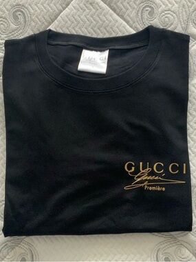 Women’s Gucci Black Long Sleeve Promotional T Shirt Large